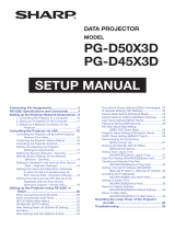 Sharp PG D45X3D User manual