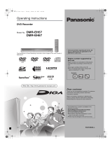 Panasonic Diga DMR-EH67 Operating instructions