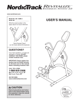 NordicTrack Revitalize 2.0 Inversion Bench User manual