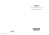 Stoves EFa600H User & Installation Instructions Manual