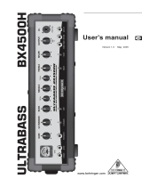 Behringer UltraBass BX4500H User manual
