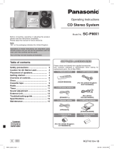 Panasonic SCPMX1 Operating instructions