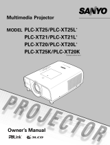 Sanyo PLC XT21 - XGA LCD Projector Owner's manual