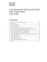 Cisco Systems EPC2202 User manual