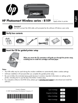 HP PHOTOSMART B109N Owner's manual
