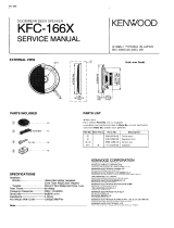 Kenwood KFC-166X User manual