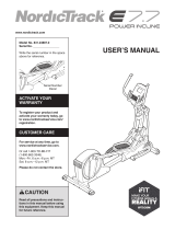 Pro-Form E 7.7 Elliptical User manual
