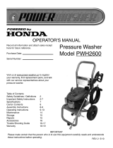 Simpson PWH2600 User manual