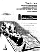 Technics SA-GX490 Operating Instructions Manual