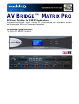 VADDIO AV BRIDGE MATRIX PRO Installation and User Manual