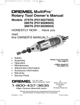 Dremel MultiPro 275T6 Owner's manual