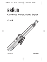 Braun C31S, Cordless Moisturising Styler User manual