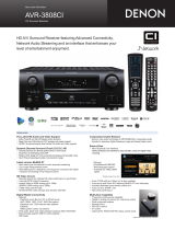 Denon AVR-3808CI Quick start guide