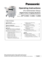 Panasonic DPC306 Operating instructions