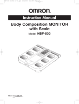 Omron FULL BODY SENSOR BODY COMPOSITION MONITOR AND SCALE HBF-516 User manual