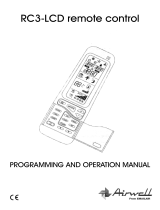 Airwell RC3-LCD Programming And Operations Manual