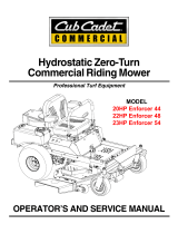 Cub Cadet 44, 48, 54 User manual