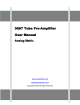 Analog Metric 5687 User manual