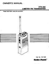 Radio Shack HTX-202 Owner's manual