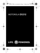 Motorola EX212 User manual