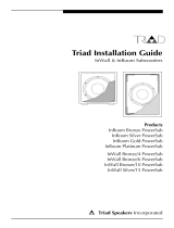Triad InRoom Silver PowerSub Installation guide