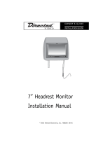 Directed Video 7 Headrest Monitor Owner's manual