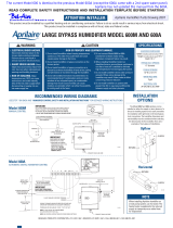 Aprilaire 600 Installation guide