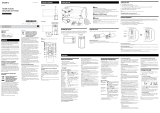 Sony RDH-GTK33iP Operating instructions