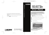 Boss MICRO BR Owner's manual