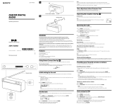 Sony XDR-S10DAB Operating instructions