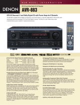 Denon AVR-883 User manual