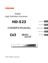 Toshiba HD-S23 User manual