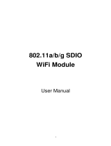 Abocom 802.11a/b/g SDIO WiFi Module SDM3100 User manual