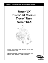 Invacare Tracer SX Recliner User manual
