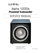 Infinity ALPHA 1200S User manual