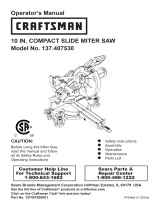 Craftsman 137.407530 Owner's manual