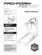 Pro-Form PFTL80916.0 User manual