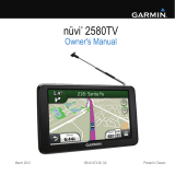 Garmin nüvi® 2580TV Owner's manual