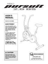 Weslo Pursuit 2.0 Ds User manual