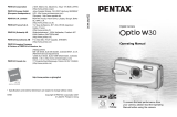 Pentax W30 User manual