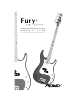Peavey Fury Bass Guitar Owner's manual