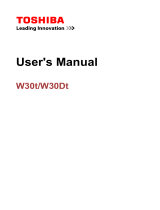 Toshiba W30DT-A-100 User manual