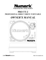 Numark Industries PRO TT-2 User manual