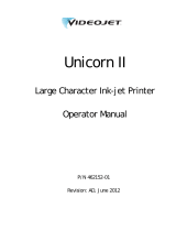 VIDEOJET Unicorn II User manual