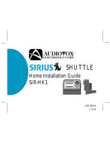 Audiovox Sirius SIR-HK1 Home Installation Manual