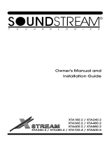 Soundstream XTA360.2 Owner's manual