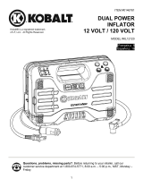 Kobalt KL12120 Dual Power Inflator User manual