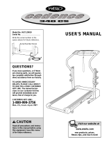 Weslo Cadence 400cs Treadmill User manual