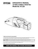 Ryobi Vacuum Cleaner VC120 User manual