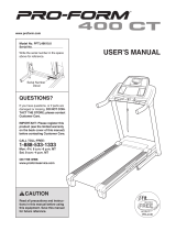 NordicTrack 510 Rt Treadmill User manual